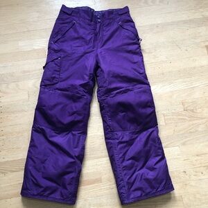 Champion Kids Purple Snow Pants size 10-12 large